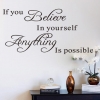 Wallsticker - If you believe in yourself....