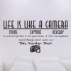 Wallsticker - Life is like a camera