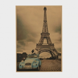 Vintage poster - Paris, Eiffeltårnet